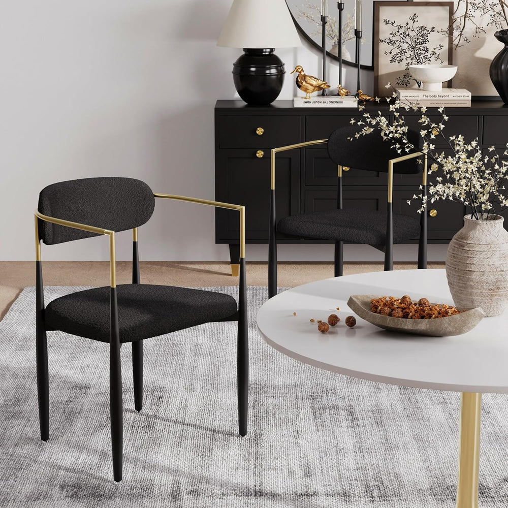 Baysitone Dining Chairs Set of 2 Mid-Century Modern Upholstered Boucle Dining...