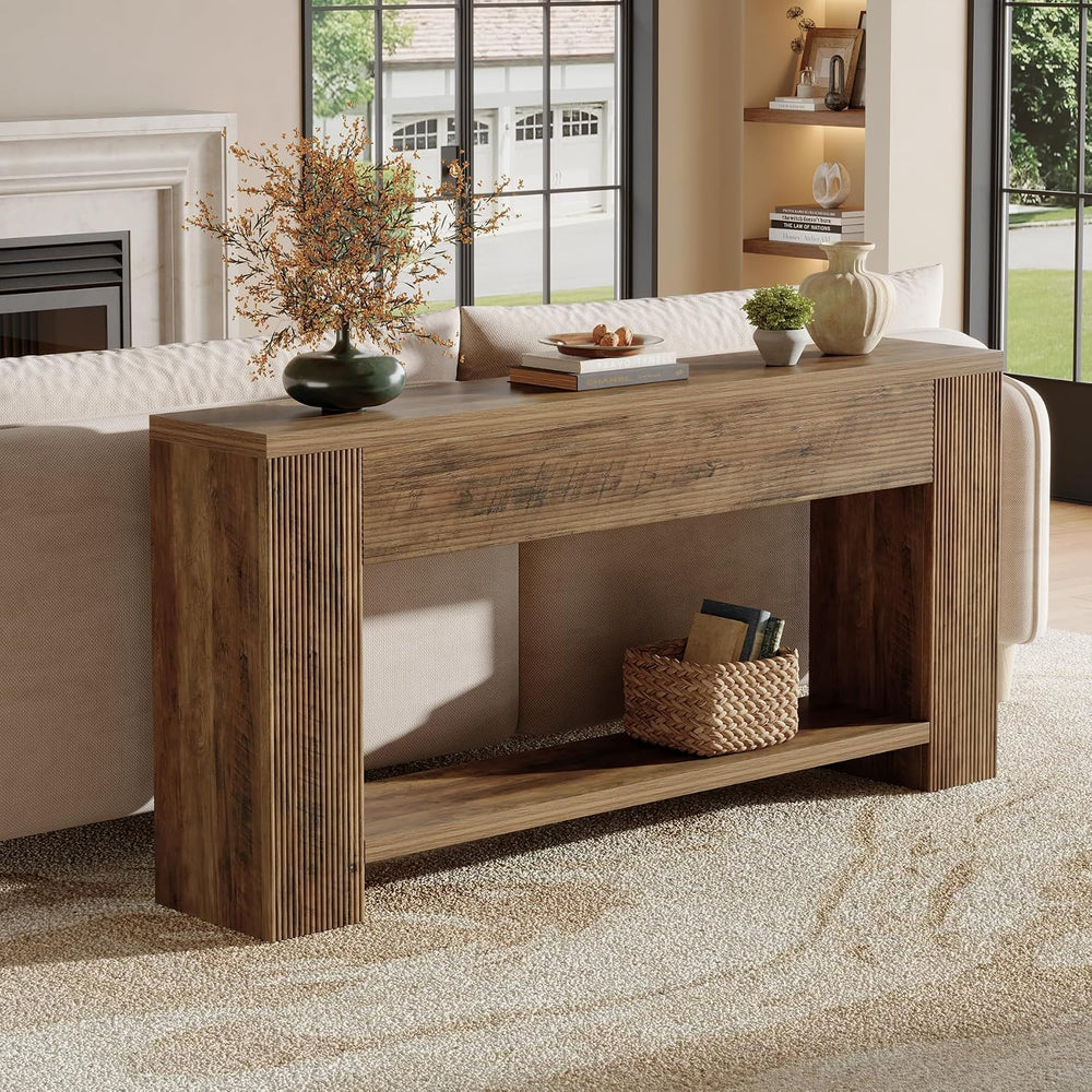 Tribesigns 70.9-Inch Console Tables for Entryway, Narrow Wooden Long Sofa Tab...