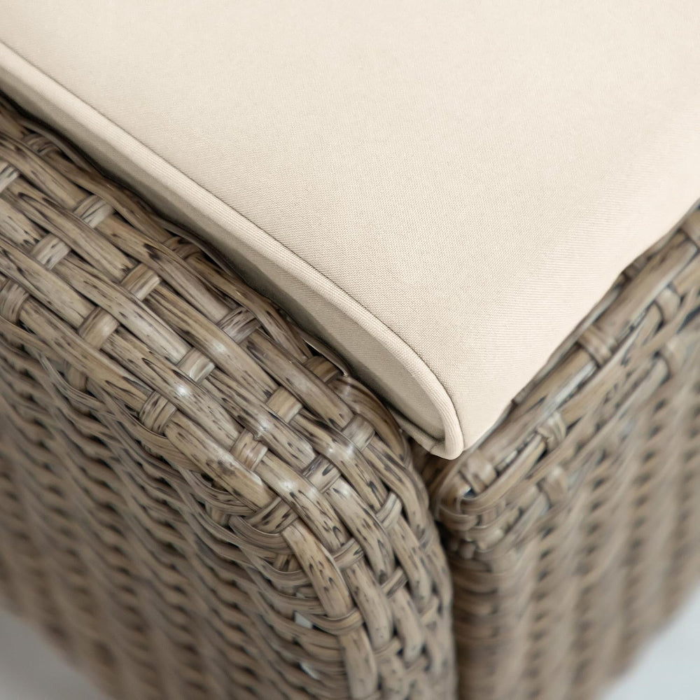 Greemotion Garda 2-Piece Outdoor Patio Aluminum Polyrattan Wicker Outdoor Ott...