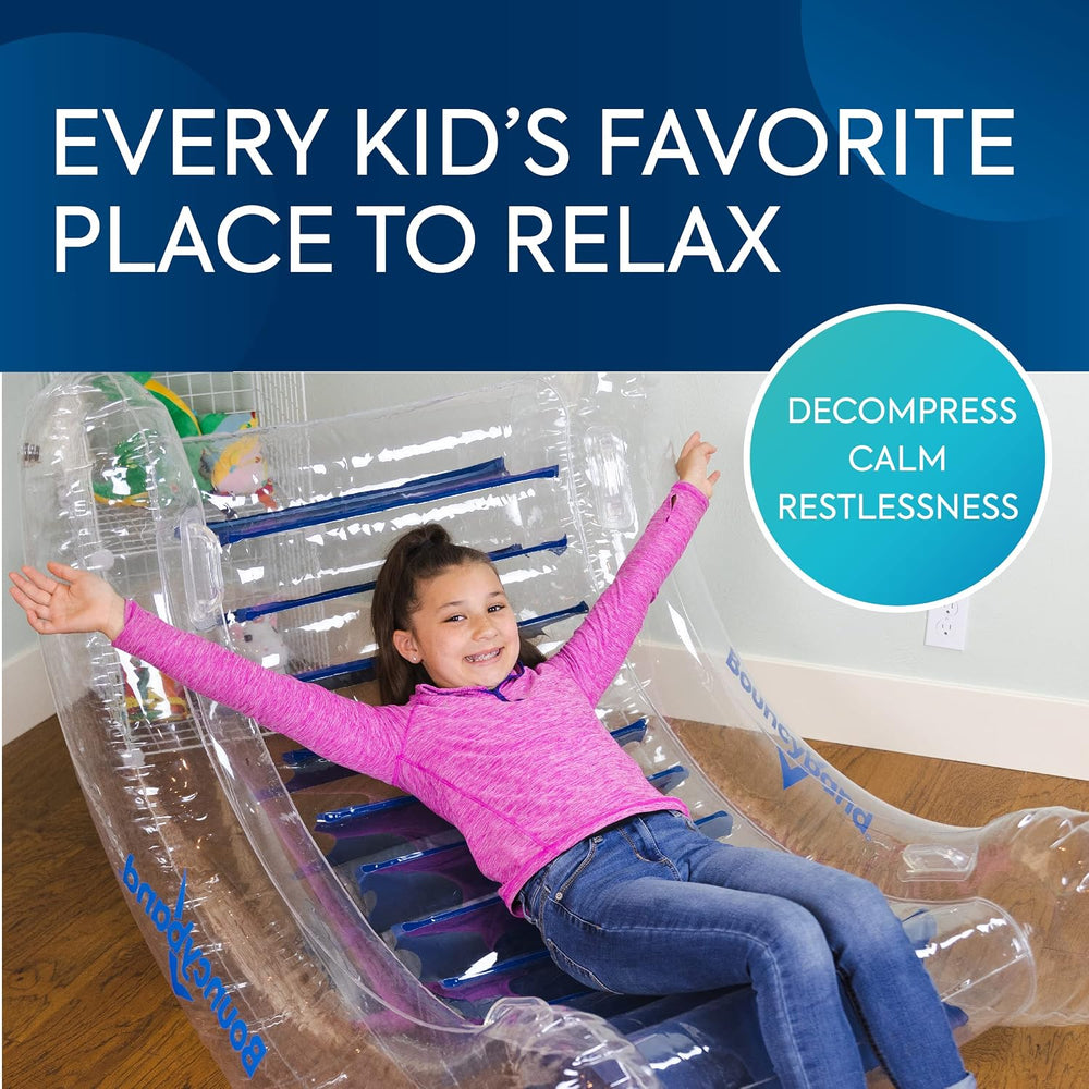 BouncyBand Inflatable Sensory Rocker Chair – 56” x 43” x 24” – Provides Deep ...