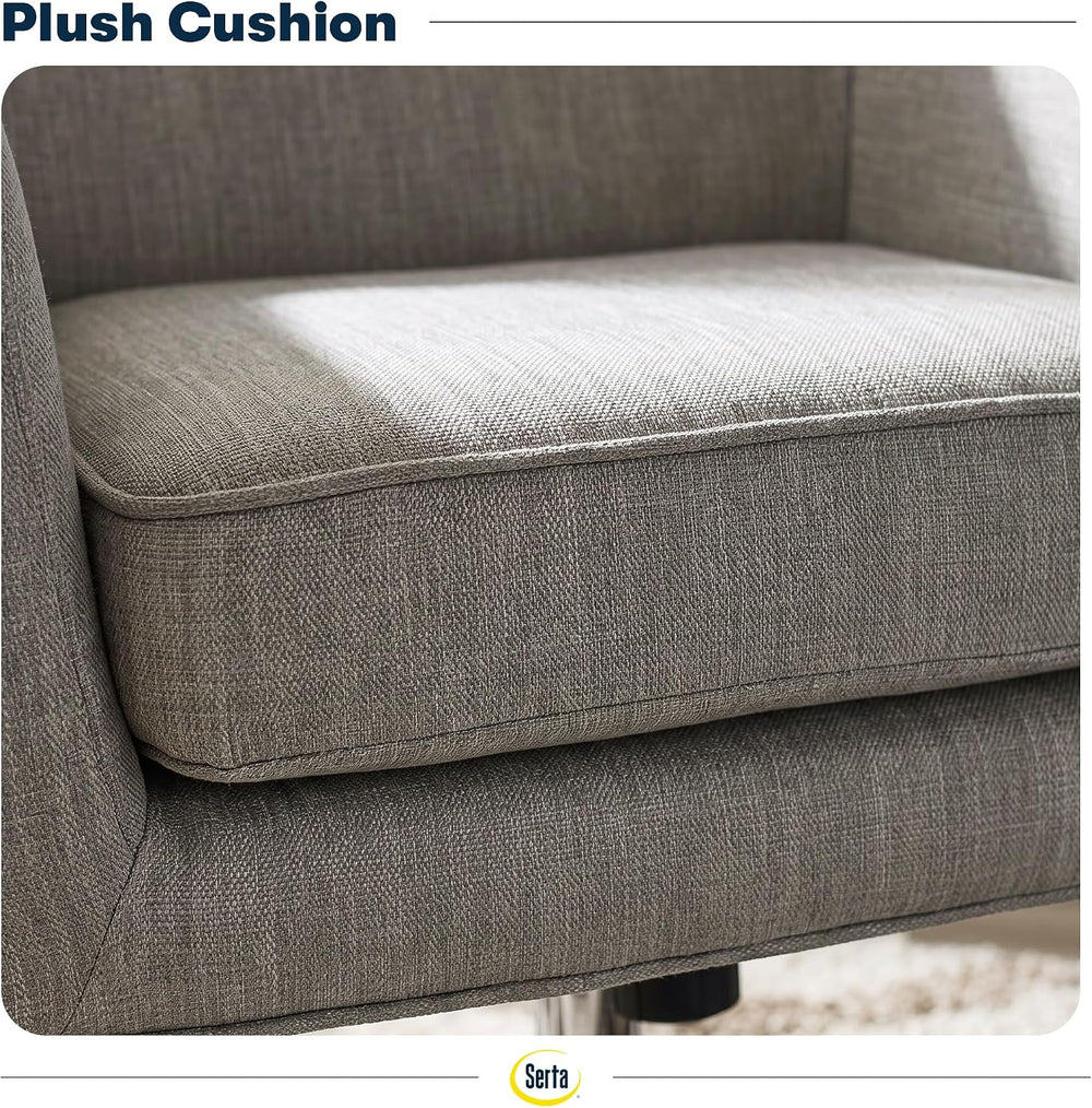 Serta Ashland Home Office Desk Chair with Button Tufted Mid-Back, Memory Foam...