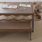Storkcraft Casablanca Montessori Indoor Kids Table & Bench Set – Premium Kids Activity Table and Bench Set, Toddler Furniture for Crafts and Snack Time, Durable & Easy-to-Clean Surface (Hazelnut)