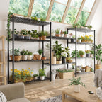 REIBII 5 Shelf Metal Shelving 72''H Storage Shelves Steel Wire Shelving for Storage Adjustable Garage Shelving Heavy Duty Shelves Storage Rack Pantry Shelves Kitchen Office Shelf,72''H X36''W X14''D
