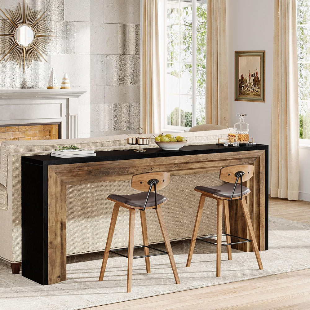 Tribesigns 70.9-Inch Long Console Table, Farmhouse Narrow Wooden Sofa Table B...