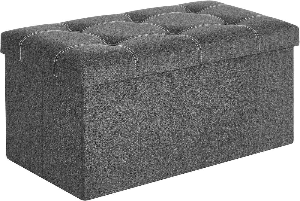 SONGMICS Mazie Collection - 30 Inches Ottoman Storage Bench, 21 Gal. Folding ...