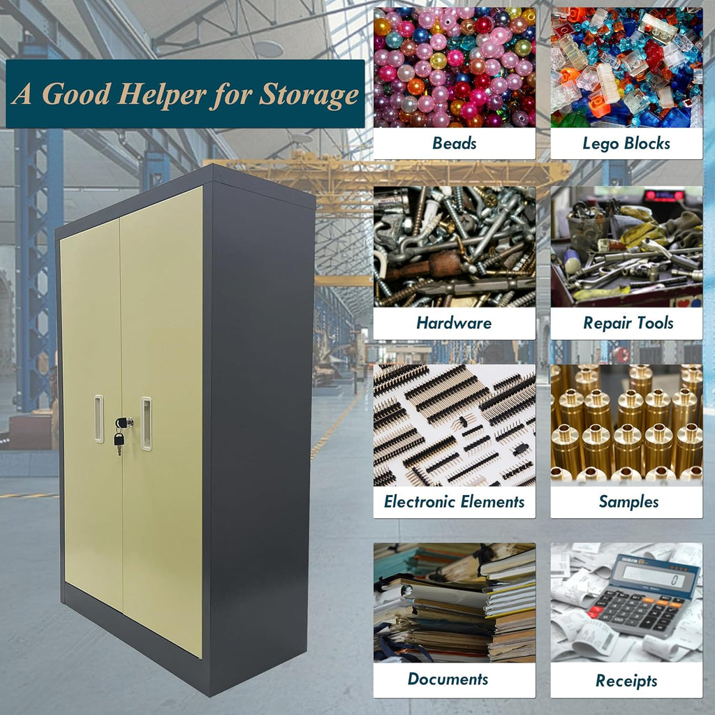 Parts Cabinet Screw Hardware Spare Parts Storage Organizer with 60 Small Drawers 7.8 * 3.9 * 1.9 inch for Bolts Nuts Legos Beads Metals Documents Garages Factories Offices with Lockable Door