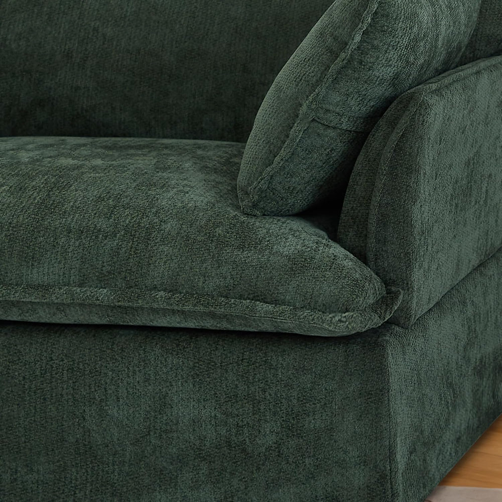 ERYE 47" Chenille Upholstered Accent Chair Wide Seat Armchair for Living...