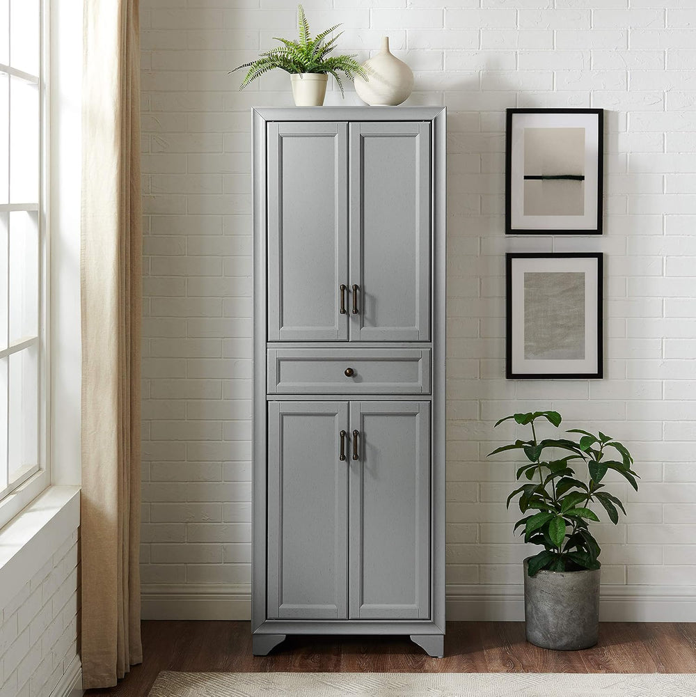 Crosley Furniture Tara Pantry Storage Cabinet with Shelves, Kitchen, Dining, ...