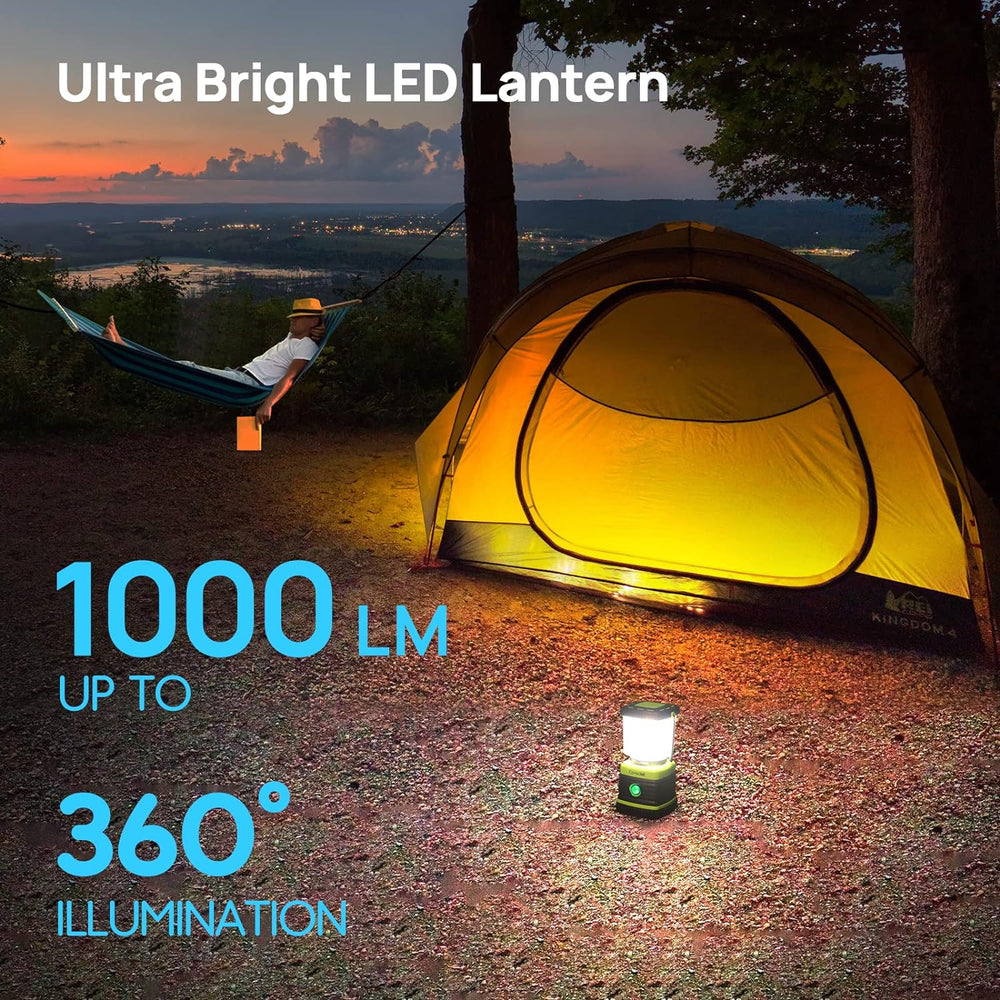 Consciot 1000LM LED Camping Lantern Rechargeable, 4 Light Modes, Dimmable