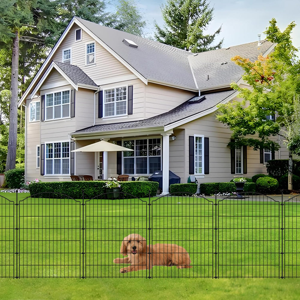Decorative Garden Fences 40in x 24ft, 10 Pack Outdoor Fencing Animal Barrier ...