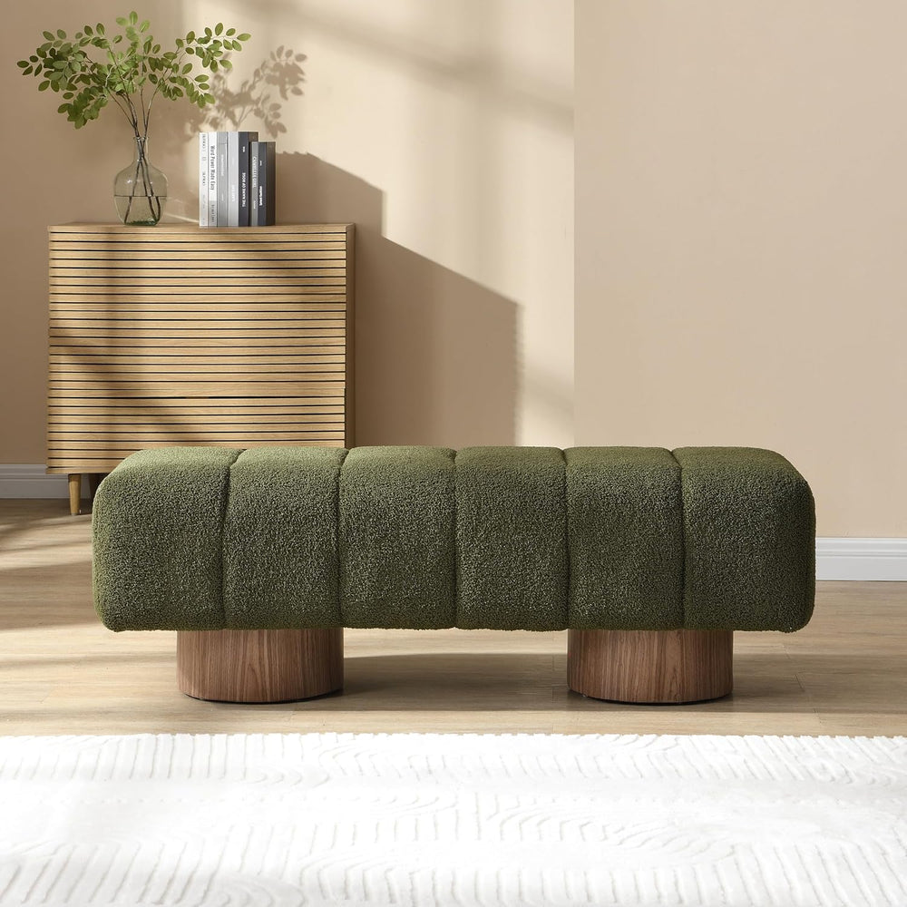 Christopher Knight Home Manila 50" Boucle Fabric Dining Bench, Rectangul...