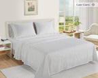 LANE LINEN Pillow Case Covers King, Set of 2, 100% Egyptian Cotton Sateen, Soft Cool & Smooth 1000 Thread Count Pillow Cases - Swiss Dot - White