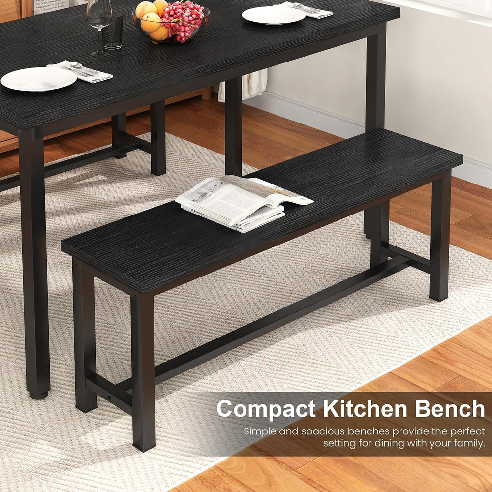 Recaceik Dining Benches, 39 Inch Table Benches, Pair of 2 Benches for Dining ...