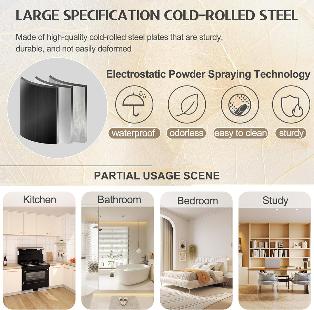 GAIOUS 75.2" Tall Storage Cabinet,Metal Pantry Storage Cabinets with 2 D...