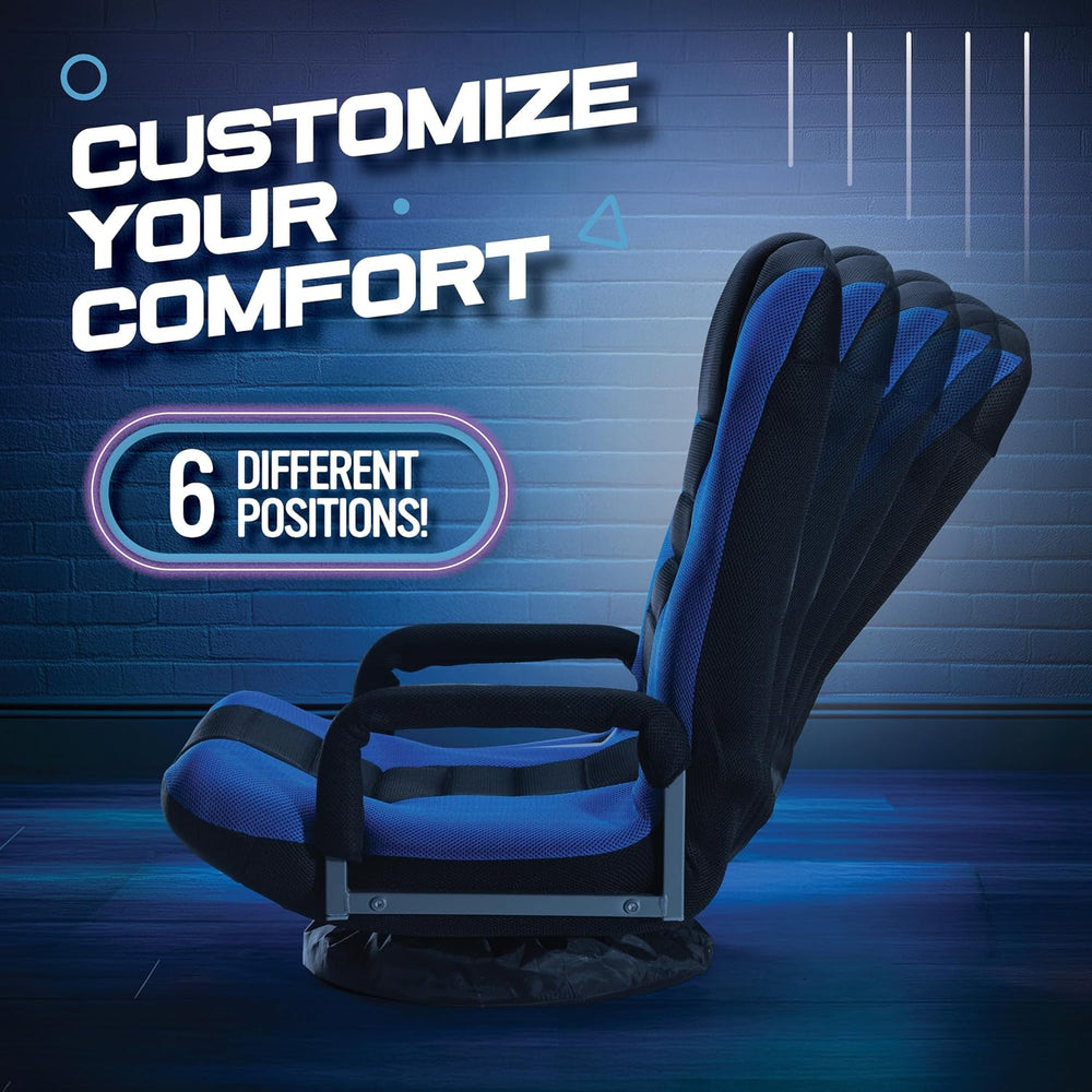 Maple99 Swivel Floor Gaming Chair - Video Lounger Enjoy 6 Different Positions...