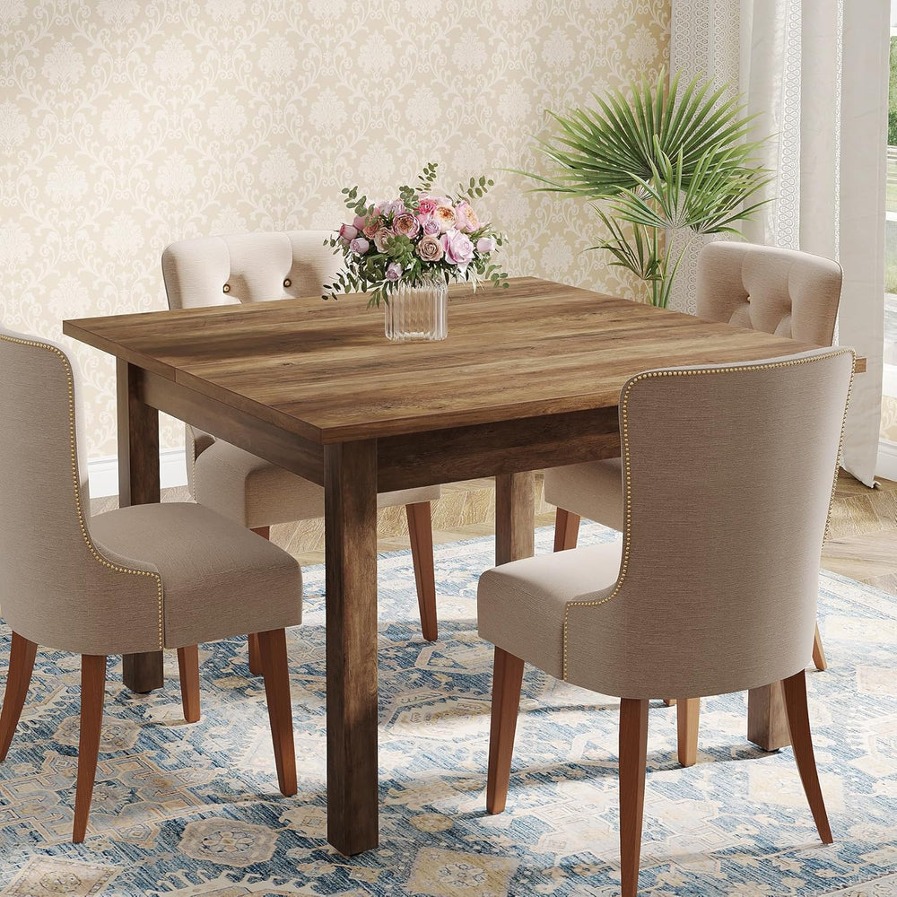Tribesigns Wood Dining Table Modern Kitchen Table for Dining Room Living Room...