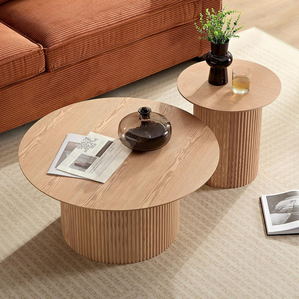 17.71 inch Round Side Table Circle Small Accent Table for Living Room Circle ...