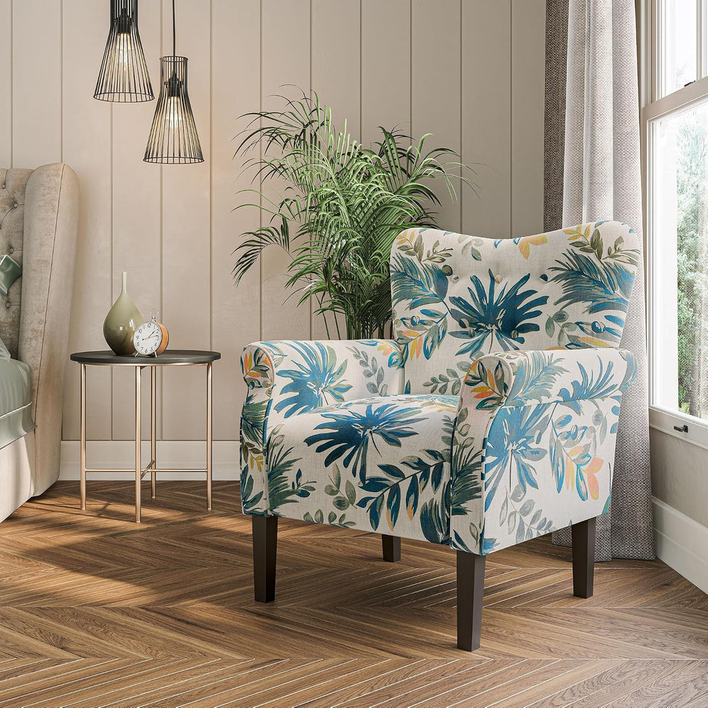BELLEZE Modern Accent Chair, High Back Armchair, Upholstered Wingback Side Ch...