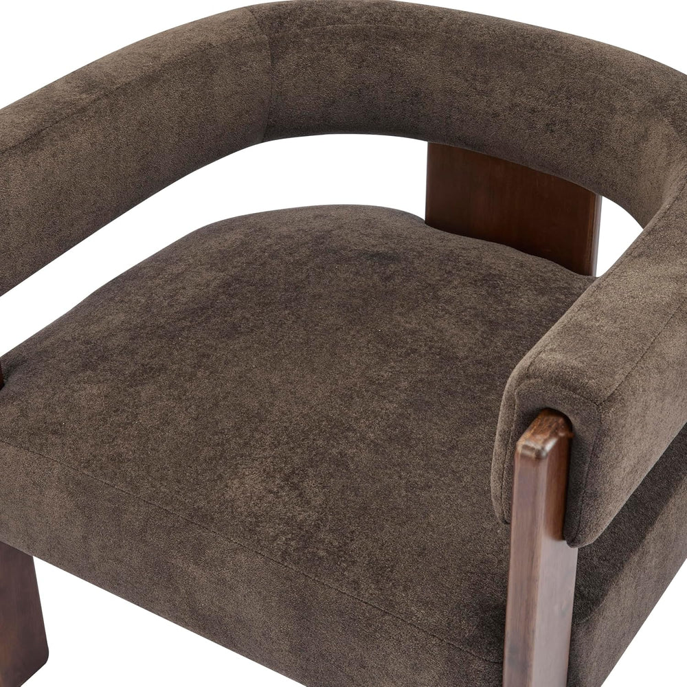 Christopher Knight Home Nettie Modern Accent Chair for Living Room, Velvet Fa...