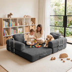 Convertible Sofa Bed with High Backrest Headrest Boneless Loveseat Sleeper Folding Couch Bed with 4 Pillows Futon Couch for Bedroom,Apartment Living Room, No Assembly (Pink, 59.0” Hight Backrest Sofa)