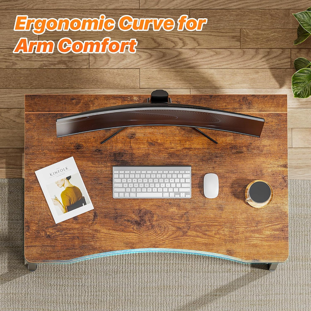 Huuger Folding Desk for Small Spaces, 31.5 Inch Foldable Computer Table | Eas...