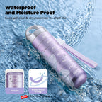 Zannaki Metal Travel Pill Organizer, Portable Waterproof Weekly Pill Box, Large Aluminum Alloy Pill Case Container, BPA Free 7 Day Daily Medicine Organizer Holder for Vitamin, Fish Oil, Supplement