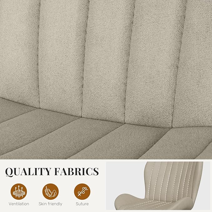 Dining Chairs Set of 4 Modern Fabric Dining Room Chairs Upholstered Dining Ch...