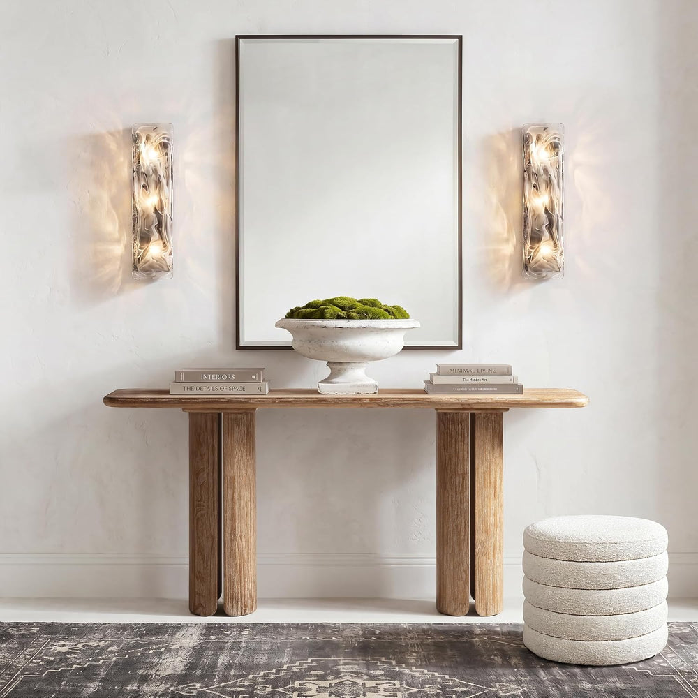 Jennifer Taylor Home Sonoma 72" Reclaimed Pine Split-Pillar Console Tabl...