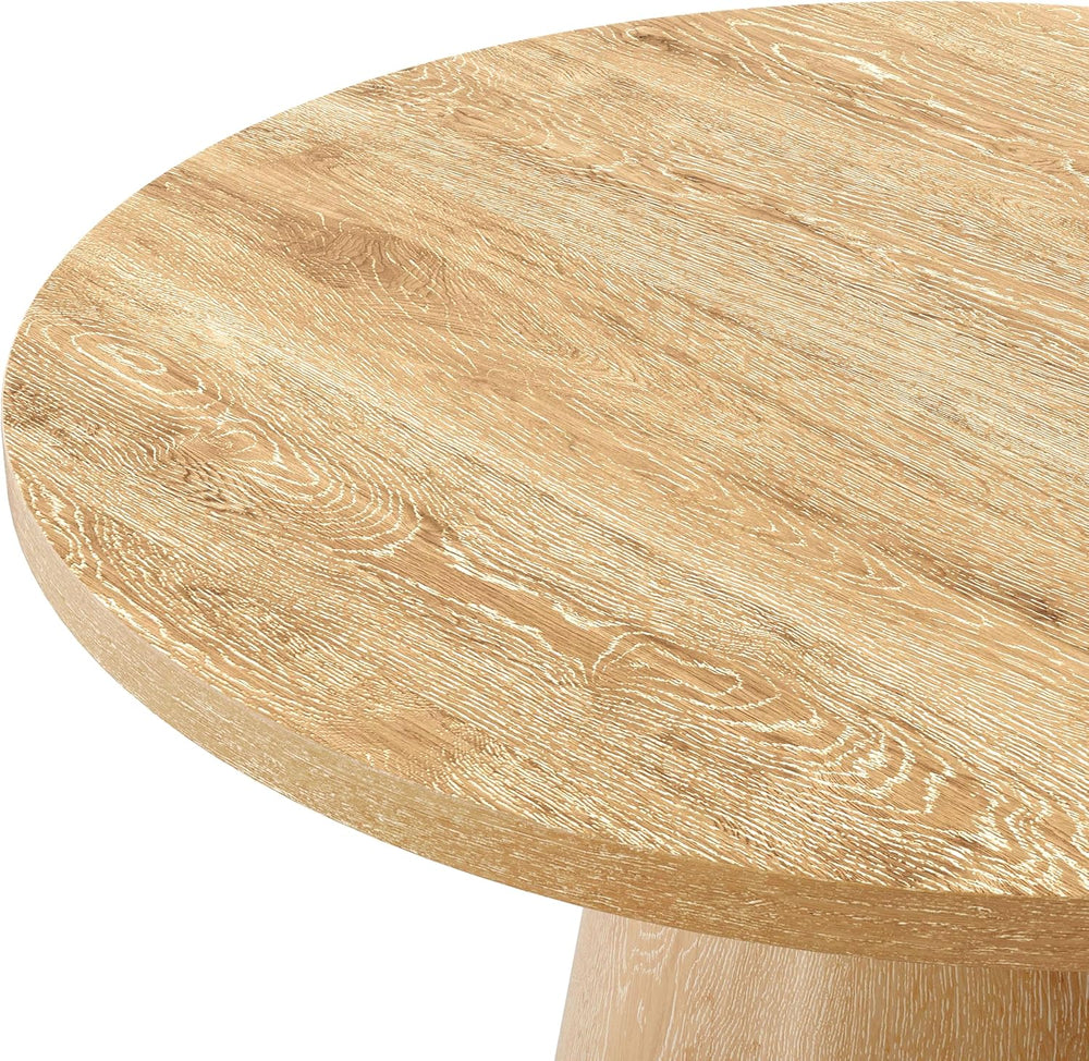 Furniture of America Lestara Modern Solid Wood 3-Piece Brown Round Coffee Tab...