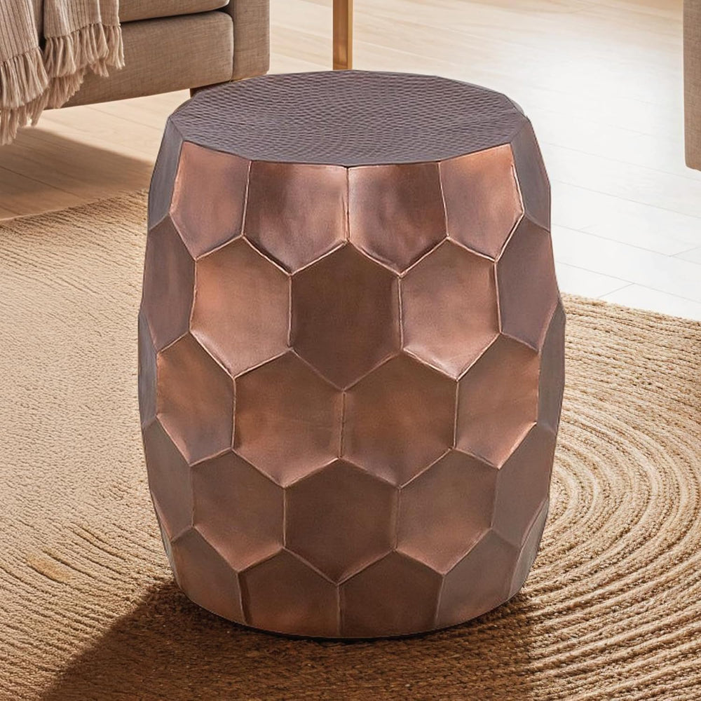 Round Aluminum Material 32" Coffee Table and 21" Height End Table S...
