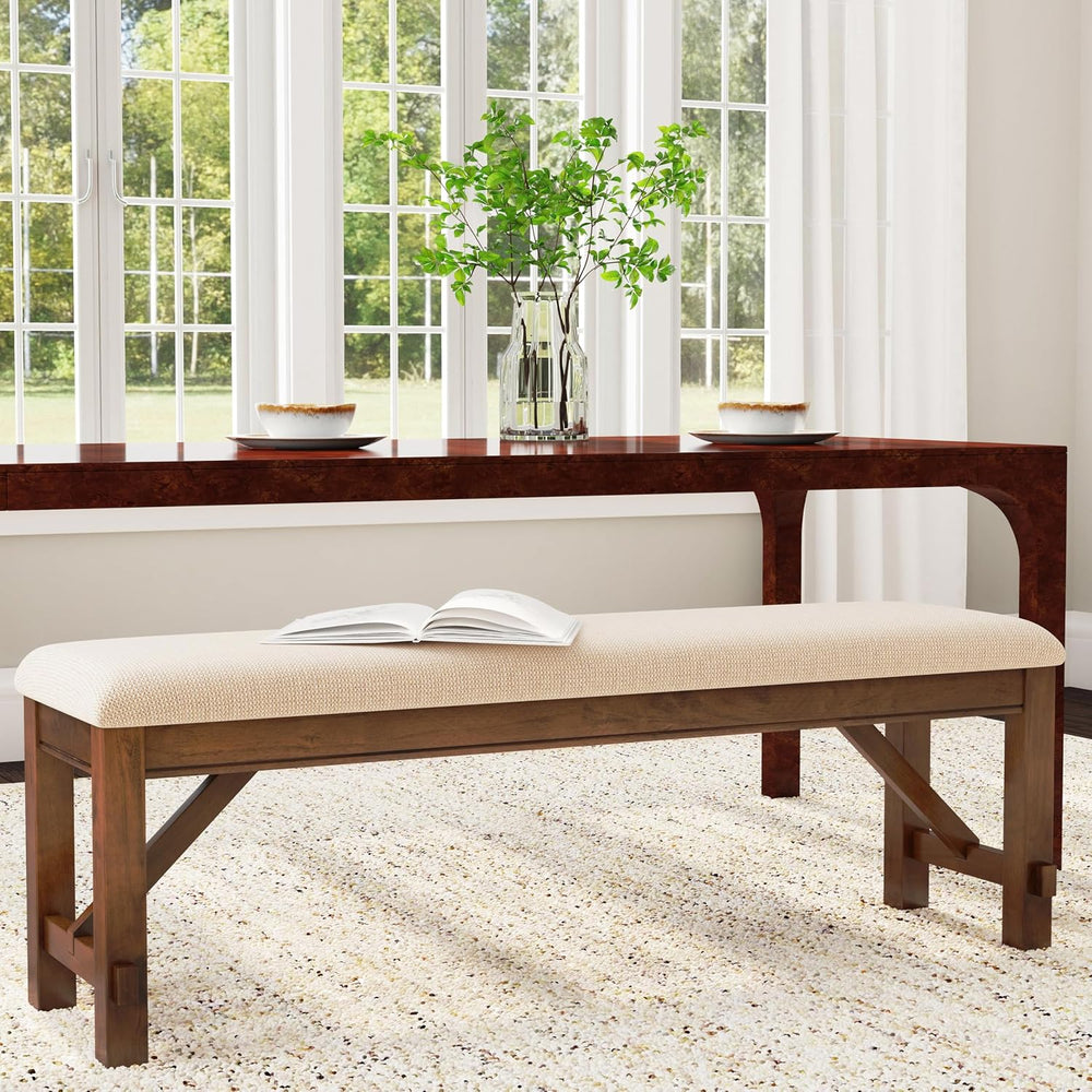 Powell Company Kraven Dining Bench, Hazelnut 60"L x 16"W x 20.25&qu...