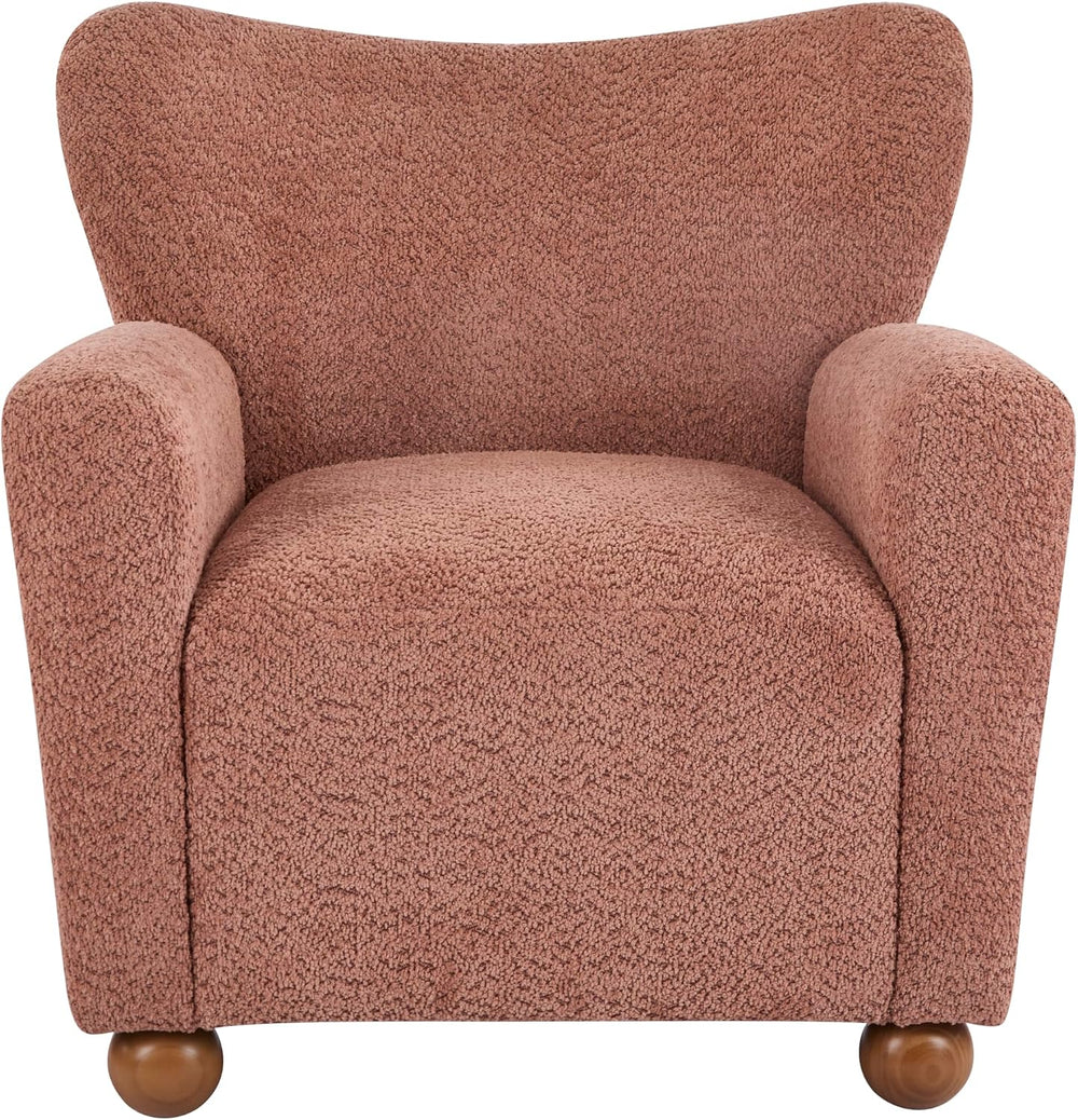 Christopher Knight Home Lindy Wingback Accent Chair, Upholstered Armchair wit...