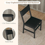Dining Table Set for 4, Extendable Kitchen Table Cushion Chairs Set of 4, Rectangle Dining Table with Metal Frame & MDF Board, Folding for Small Apartment Saving Space, Gray