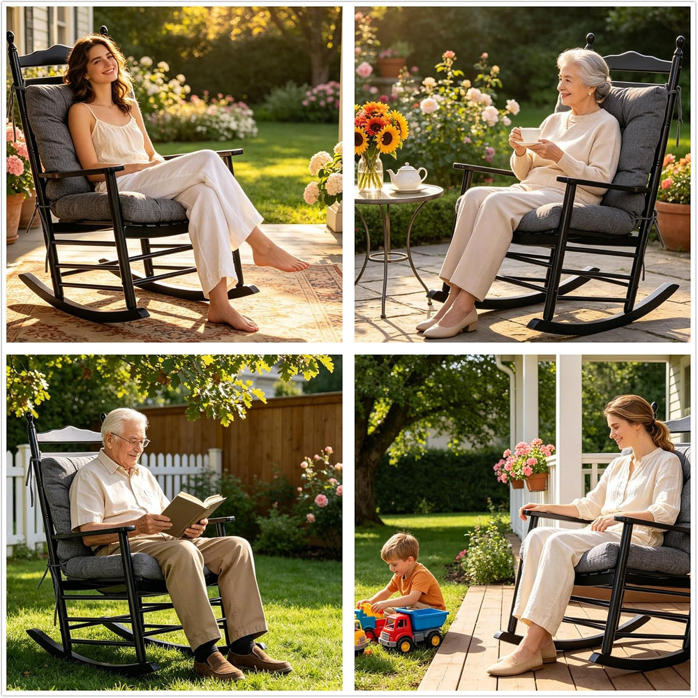 QILLOWAY Outdoor Chair Cushion for Patio Furniture, Waterproof Patio Cushions...