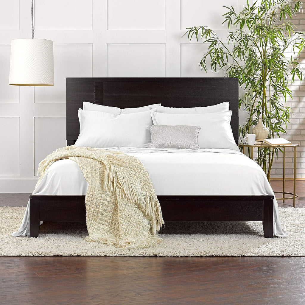 King Pillowcases by Pure Bamboo - Genuine 100% Organic Viscose Derived from Bamboo, Luxuriously Soft & Cooling, Double Stitching, Envelope Closure (2 King Pillowcases, White)