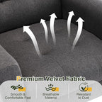 NicBex Modern Accent Chair for Living Room Upholstered Foam Filled Living Room Chairs with Metal Legs Linen Cozy Lounge Armchair for Living Room Bedroom,Dark Grey