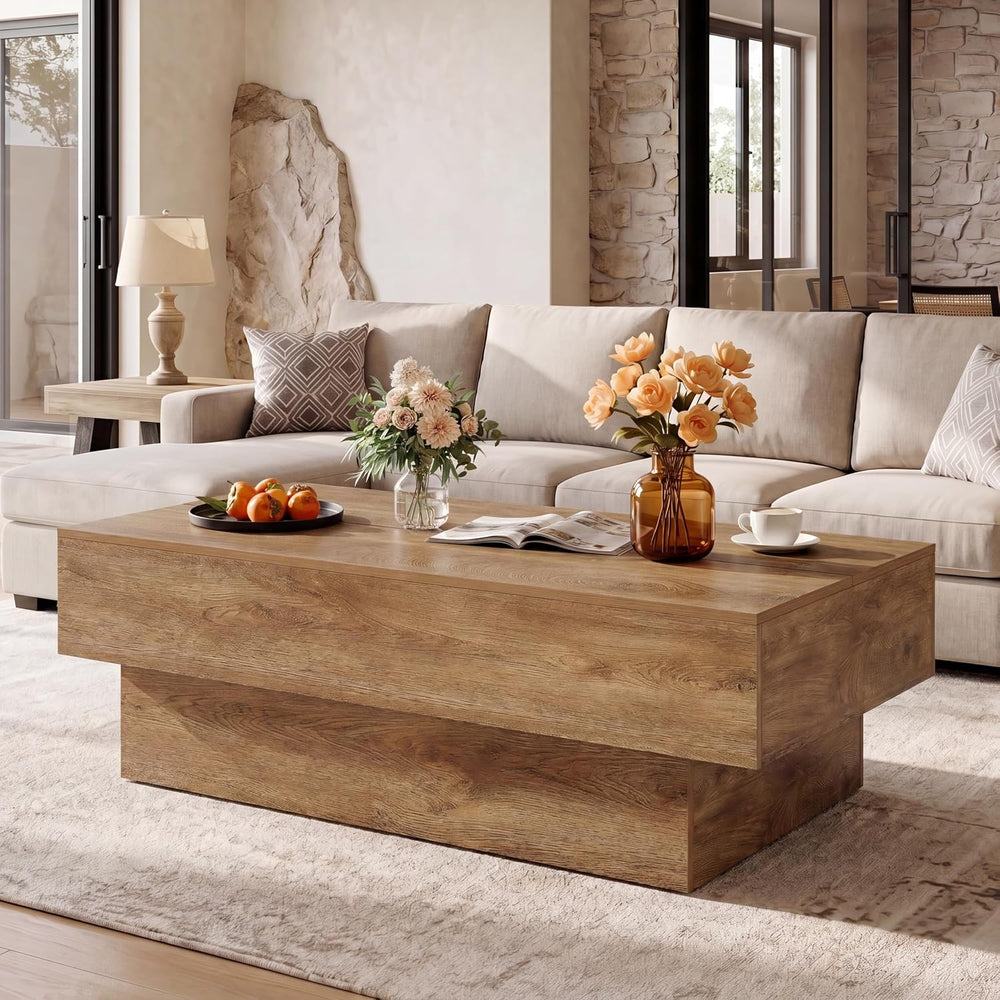 Tribesigns 55" Large Rectangle Coffee Table for Living Room