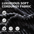 66" Chaise Lounge Chair Indoor,Oversized Boneless Single Sleeeper Couch Bed,Cloud Sofa with 3 Soft Pillows for Livingroom,Bedroom,No Assembly (Black, 66inch)