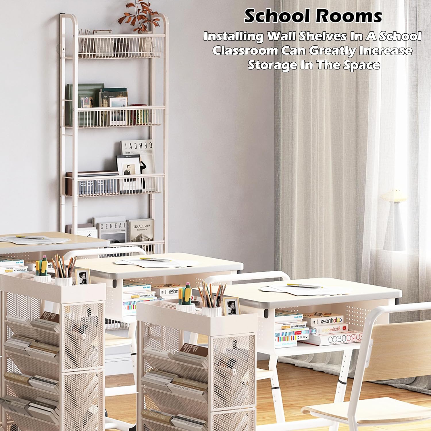 COVAODQ Pantry Spice Rack Narrow Bookshelves Behind The Door for Kids,Multi Pantry Organizer Spice Rack for Kitchen Bedroom