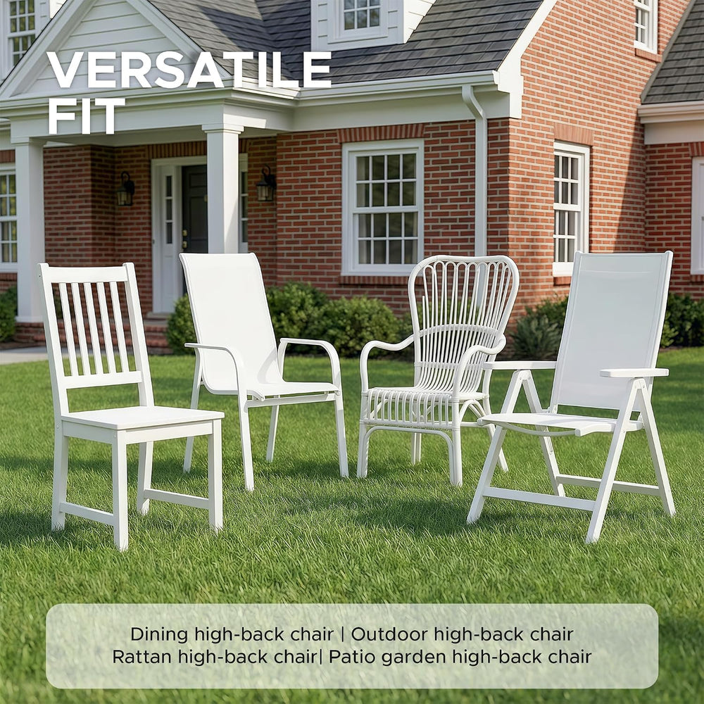 Outdoor Chair Cushions 20x20, Water-Resistant & Fade-Resistant, Patio Fur...