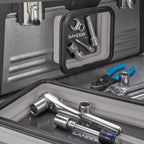 Collapsible Magnetic Parts Tray Set - 3 Different Size Tool Trays for Screw, Bolts, Nuts, Washers, Pins and Other Small Metal Parts, Mechanic Tool Gifts for Men - Light Grey