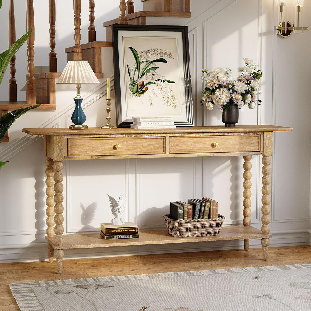 Christopher Knight Home Zeka Narrow Console Table with Storage, Wood Entryway...