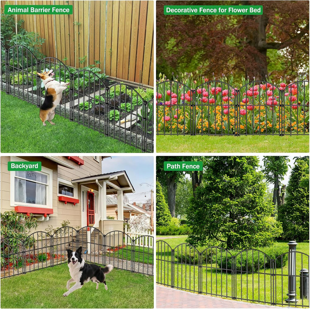 No Dig Garden Fence Panels, Dog Fence Outdoor for Yard, 30 Pack