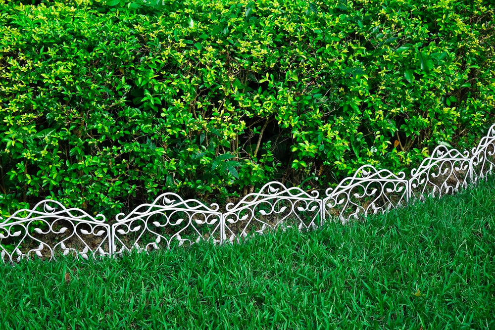 Evelyne Decorative Garden Border Plastic Edging – PP Plastic, Short Metal-Fre...