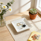 PUDDING CABIN Birthday Gifts for Women, Daisy Scripture Jewelry Dish, Christian Gifts