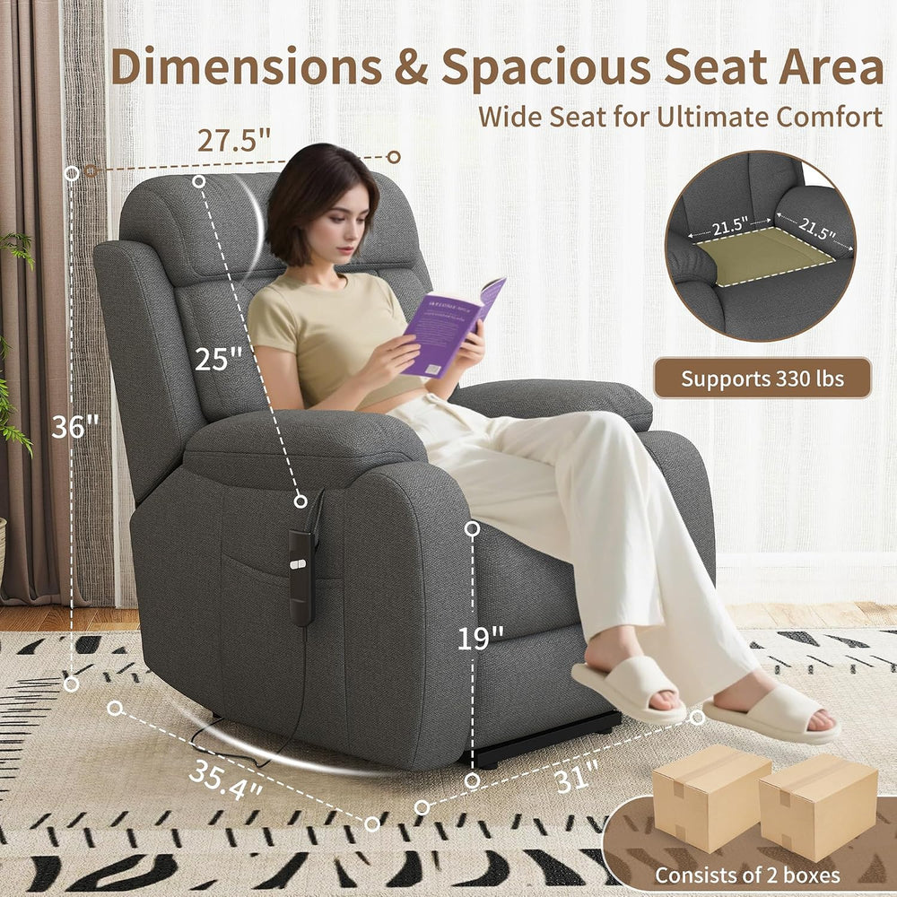 Power Lift Recliner Chair for Elderly with Remote Control - Heavy Duty 330 lb...
