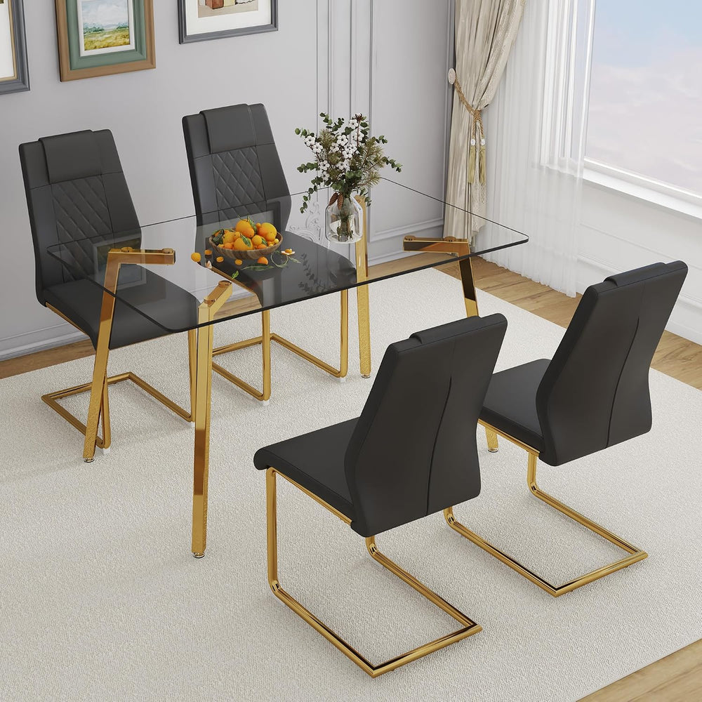 NicBex Dining Room Table Modern 51" Rectangular Dining Table for 6 with ...