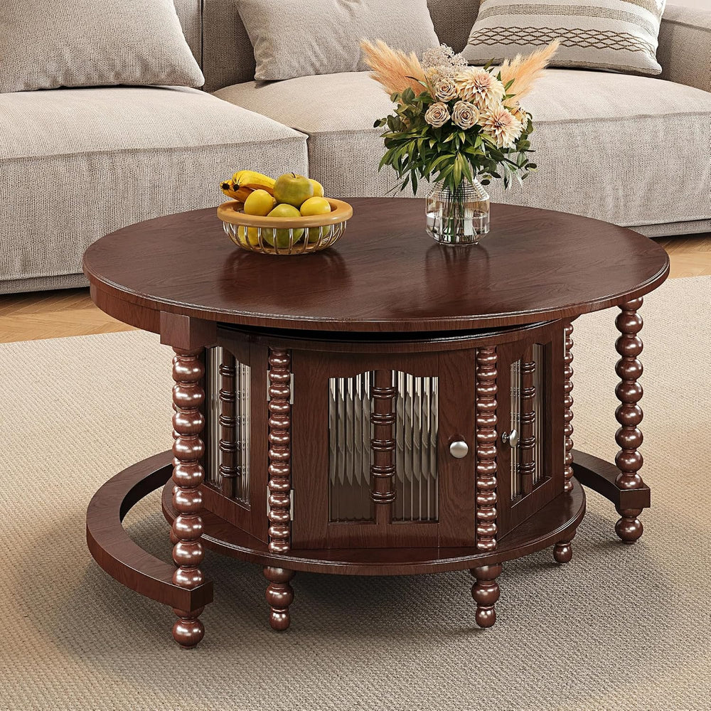 32" Vintage Designed Stacking Nesting Tables, Set of Nesting Tables with...