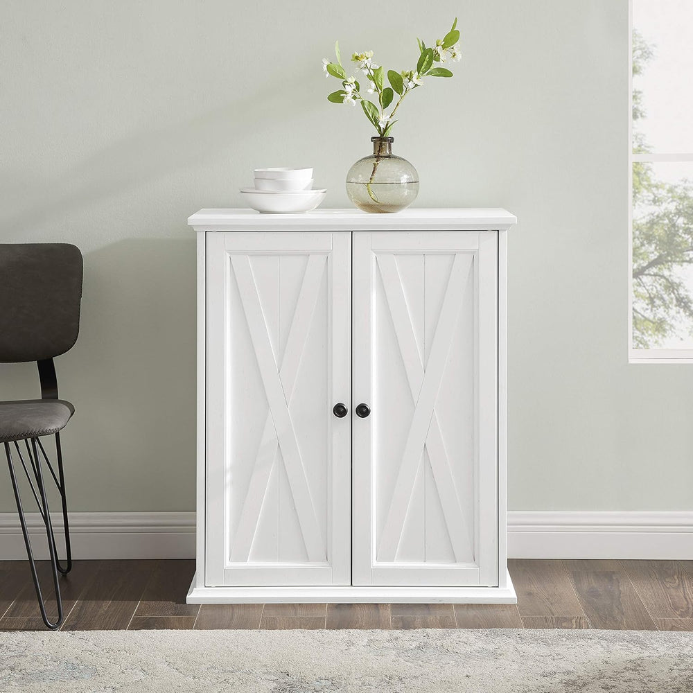 Crosley Furniture Clifton Stackable Pantry Storage Cabinet with Shelves, Kitc...