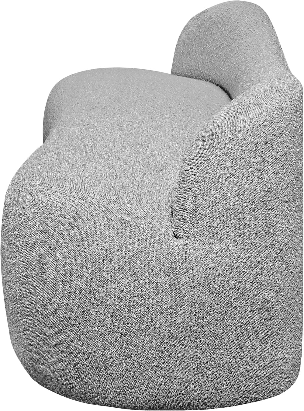 Meridian Furniture 119Grey Flair Collection Modern | Contemporary Boucle Fabr...